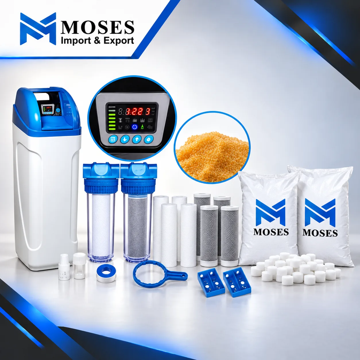 High-purity tablet salt supplied for water softening and treatment systems in commercial and industrial facilities